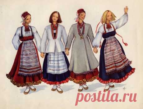 Картинки Национальный костюм карелов (23 фото) ⭐ Забавник