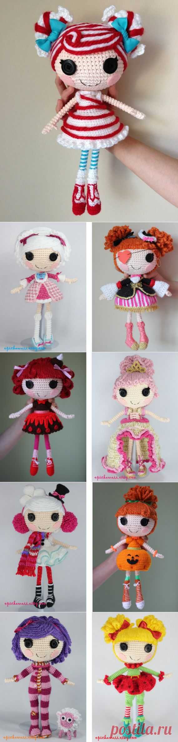 Вязаная кукла Lalaloopsy