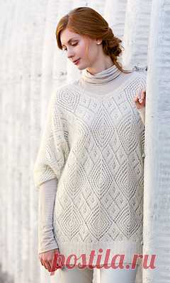 БЕЛЫЙ АЖУРНЫЙ ПУЛОВЕР ИЗ CREATIVE KNITTING!