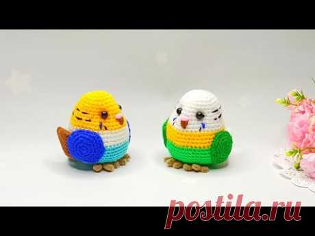 Super idea 🐦 Crocheted birds - Budgerigars Chacha and Chichi crochet🐦