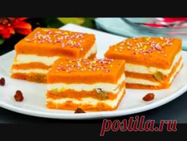 ПОЛЕЗНАЯ ЗАПЕКАНКА С ТЫКВОЙ ИНГРЕДИЕНТЫ:● 800 г тыквы (без кожуры и семян)● 500 г творог● 80 г изюма● 60 г сахара● 40 г манной крупы● 10 г сливочного масла● 2 яйца