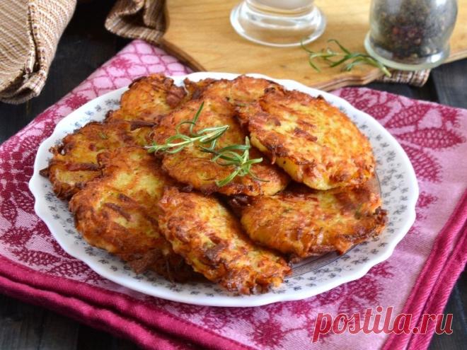 Драники картофельные с колбасой , пошаговый рецепт белорусской кухни, фото и видео