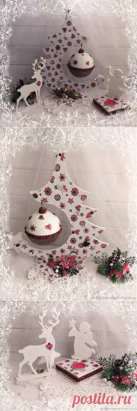 Новогодняя композиция Карамелька купить в интернет-магазине Ярмарка Мастеров по цене 3100 ₽ – U2W4ORU | Новогодние композиции, Москва - доставка по России