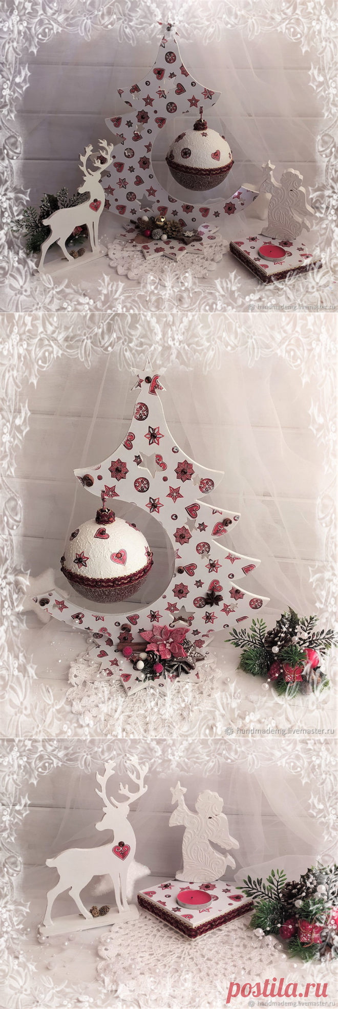 Новогодняя композиция Карамелька купить в интернет-магазине Ярмарка Мастеров по цене 3100 ₽ – U2W4ORU | Новогодние композиции, Москва - доставка по России