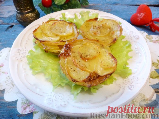 Рецепт: Картофель, запеченный со сливками на RussianFood.com