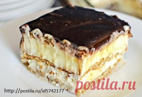 ТОРТ - ЭКЛЕР БЕЗ ВЫПЕЧКИ.