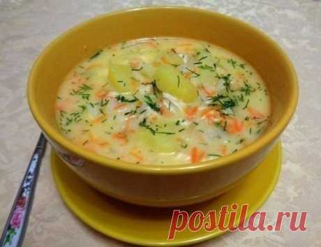 ​Сырный суп с куриным филе