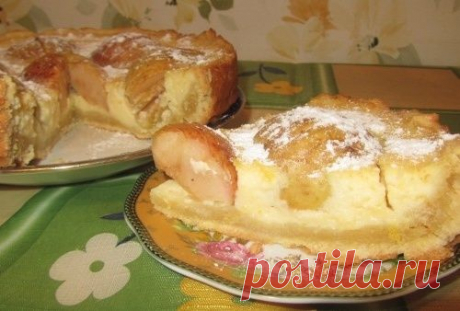 Яблочный тарт с лимонной заливкой
