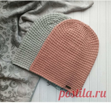 Шапочка "Вафельным" узором Автор @asjaos_knittingПряжа Lana Gatto Super Soft ( у меня цвет 14393 "Розовое дерево")Спицы круговые номер 3На размер 54-56см набрать эластичным способом 104 п (+1 для соединения в круг)Далее:1 ряд 1лицевая, 1 изнаночная и т.д;2 ряд все лицевые;3 ряд все лицевые.Повторять с 1 по 3...