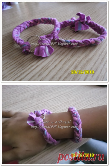 NaLaN'ın Dünyası  #nlndnys #diy: 💜NaLaN'ın ATÖLYESİ💜 Dİy - PENYEDEN BİLEZİK YAPIMI