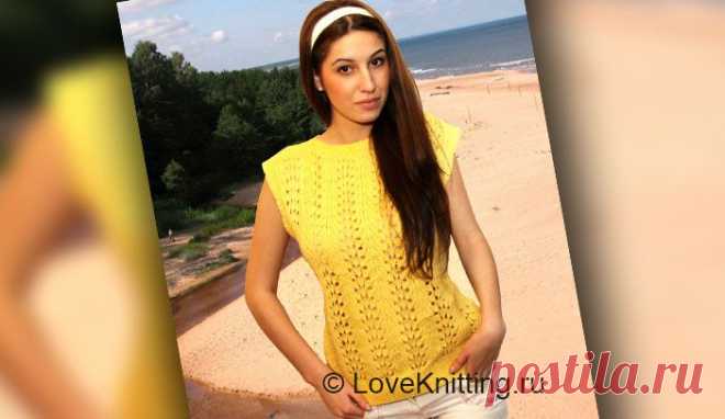 Ажурный пуловер | Loveknitting.ru