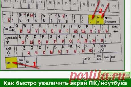 Как увеличить/уменьшить экран в ПК/ноутбуке