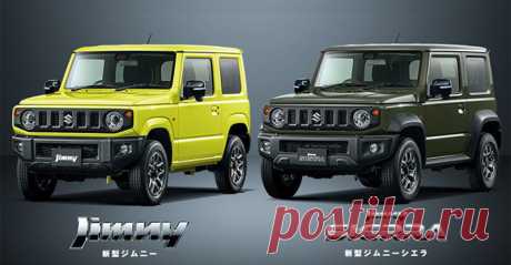 рамный внедорожник Suzuki Jimny 4 поколения - цена, фото, технические характеристики, авто новинки 2018-2019 года