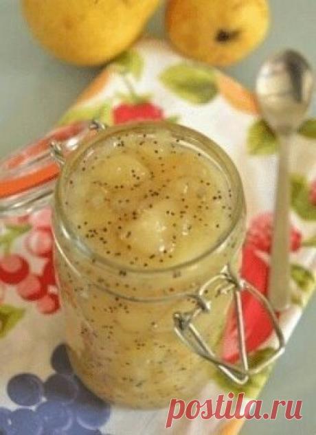 Варенье из груш с маком - очень-очень вкусное.
Вот, наконец-то, добралась до долгожданного варенья из сочных, наполненных насыщенным ароматом кусочков груши в сочетании с капелькой лимонного сока и маком, которое так хотела приготовить, но переживала, понравится ли мне сочетание груш и мака. Зря сомневалась. Варенье получается бесподобное! Попробуйте, если будет возможность. Рецепт этого варенья давно бродит по просторам интернета, видимо, не зря. 
 
Ингредиенты (на 1 небольшую баночку): 
 
Гру