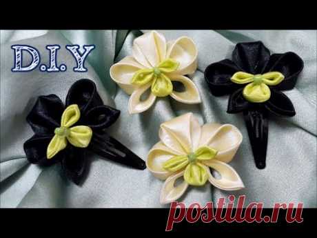 D.I.Y. Satin Kanzashi Orchid Tutorial