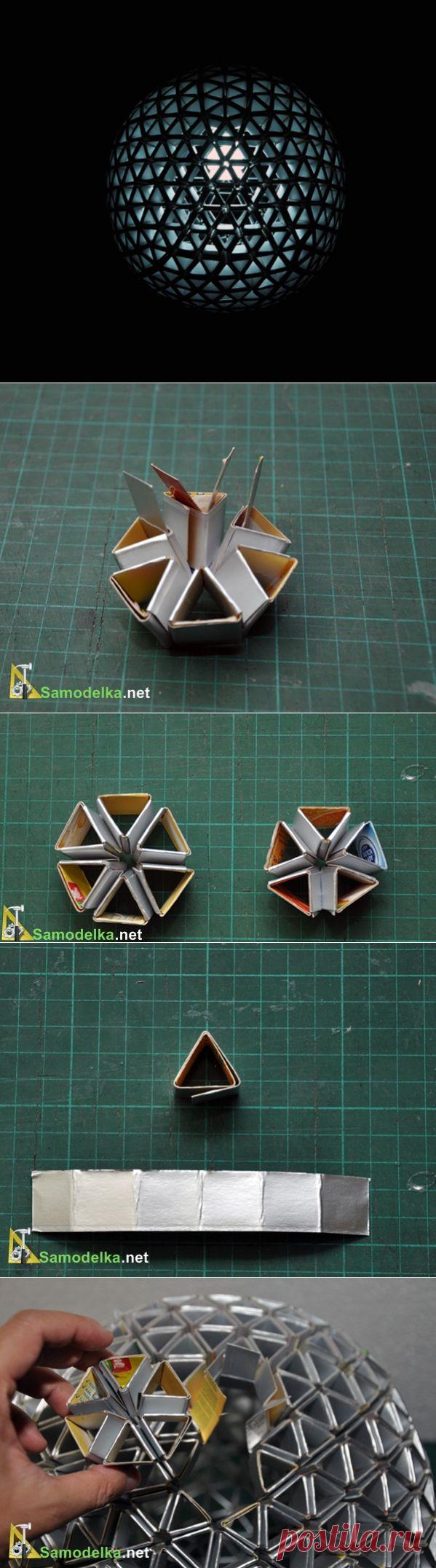 Конструируем лампы из пакетов тетрапак или светильник из вторсырья. / Мусор в дело / Самоделка.net - Сделай сам своими руками | Самоделки. Полезные советы и рекомендации домашнему умельцу