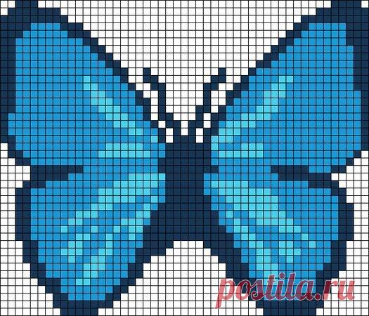 Подборка схем с бабочками для вязания крючком в технике С2С. | Творческая мастерская 