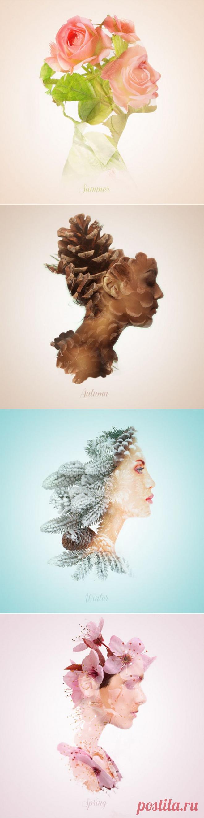 Женские портреты, вдохновленные сменой времен года | Фотография | Фотография
