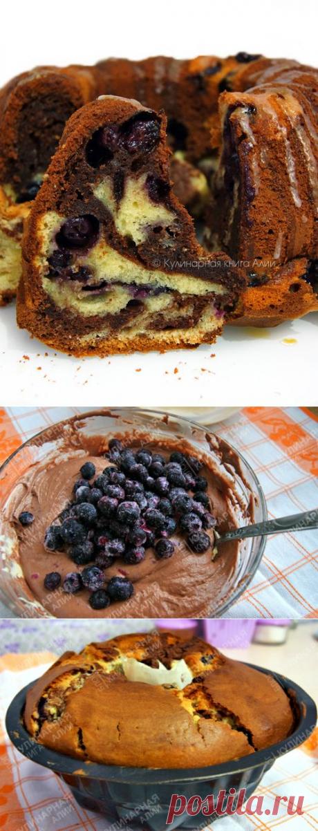 579. Кекс с черникой и маскарпоне