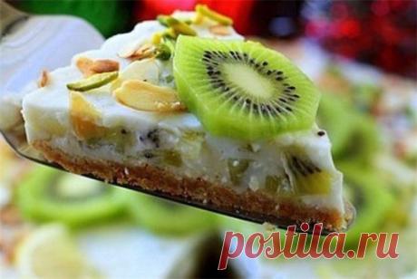 ЙОГУРТОВЫЙ ТОРТ С КИВИ И БАНАНОМ - 21 Марта 2018 - Полезные советы для женщин