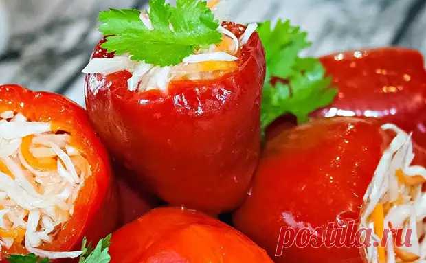 Фаршированный перец, но вместо фарша капуста. Потрясающая закуска - Steak Lovers - Медиаплатформа МирТесен