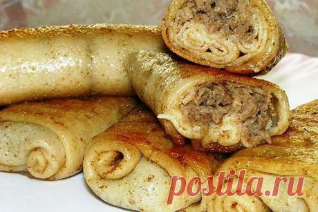 Блинчики с мясом | Кулинарные Рецепты