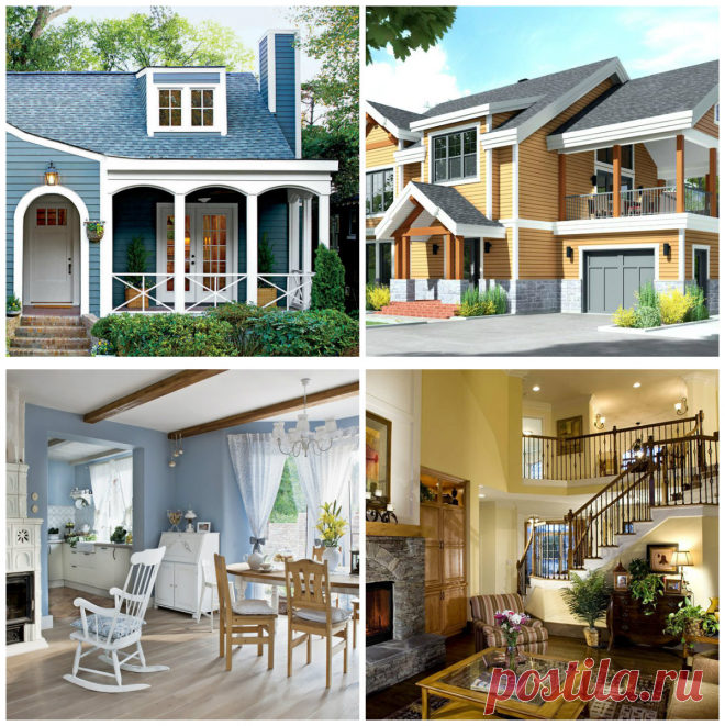 Country style house: topic on exterior and interior design of country house
