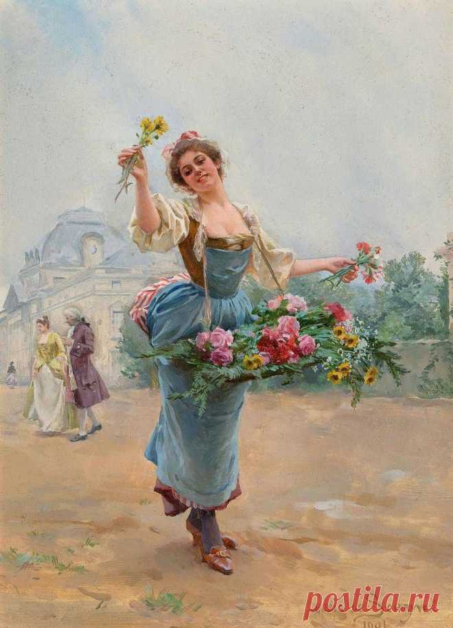Французский художник Louis Marie de Schyrver (1862-1942)