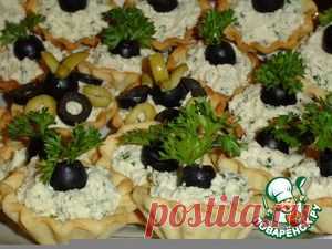 Тарталетки с сырно-куриной закуской - кулинарный рецепт