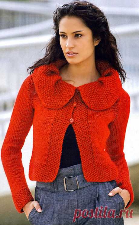 Красный жакет | Loveknitting.ru