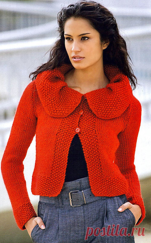 Красный жакет | Loveknitting.ru