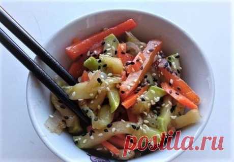 Кабачки по-корейски за 40 минут на 8 человек | Вкус и цвет | Пульс Mail.ru