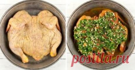 Необычный способ запекания курицы. Попробуй — не пожалеешь Блюда грузинской кухни — это пикантный вкус и аромат прекрасных специй. Особенно любят в Грузии готовить из курицы. Цыпленок табака, сациви и чахохбили по праву считаются традиционными блюдами.

Сегод…