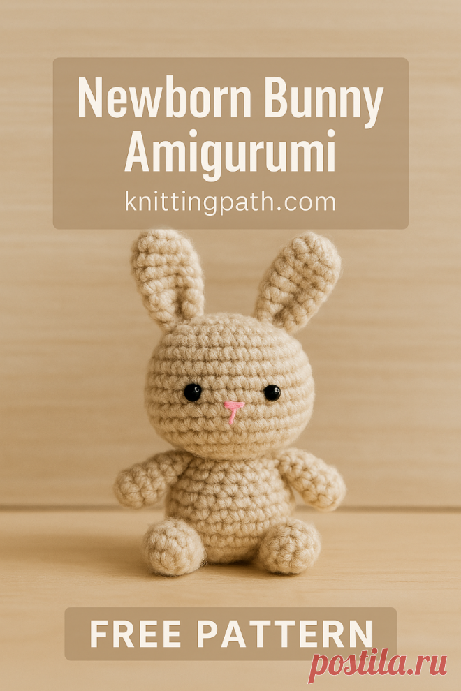 Newborn Bunny Amigurumi Crochet Pattern (Free Pattern)