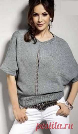 Пуловер свободного силуэта