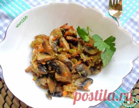 Соте из грибов с кабачком – кулинарный рецепт