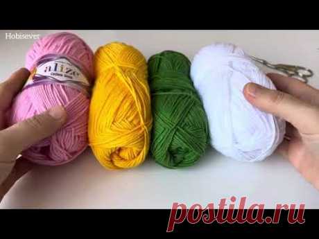 Tığ işi Çiçekli Hanım Dilendi Kare Motif Yapımı 💕 KARE MOTİF EKLEME #tutorial #grannysquare