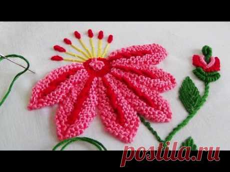 Hand Embroidery: Caston stitch variation