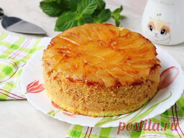 Шарлотка с карамелизированными яблоками — рецепт с фото пошагово.
