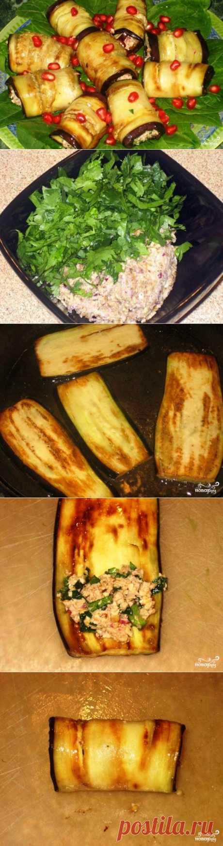 Баклажаны с грецкими орехами - пошаговый кулинарный рецепт на Повар.ру