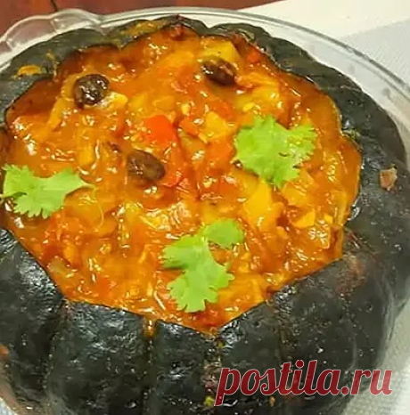 Готовим фаршированную тыкву