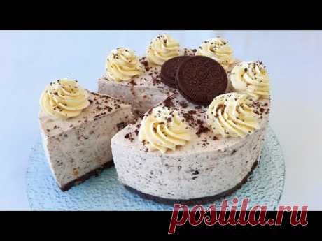 Творожный торт с клубникой без выпечки