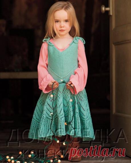 Летний сарафан спицами | ДОМОСЕДКА