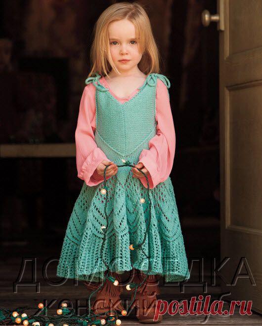 Летний сарафан спицами | ДОМОСЕДКА
