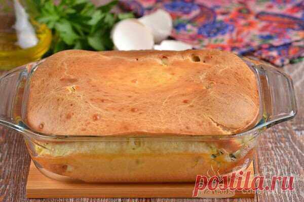 Заливной пирог с зеленым луком и яйцом (вкусное тесто и сочная начинка) | Совет да Еда | Дзен