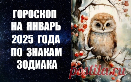 СМОТРИТЕ ВИДЕО-ГОРОСКОП НА ЯНВАРЬ 2025 ГОДА ПО ЗНАКАМ ЗОДИАКА -