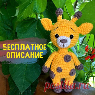 Жирафик амигуруми. Схемы и описания для вязания игрушек крючком! Бесплатный мастер-класс от Натальи @nat__knits по вязанию жирафика крючком. Высота вязаной игрушки примерно 19 см. Для изготовления такого жирафа авто…