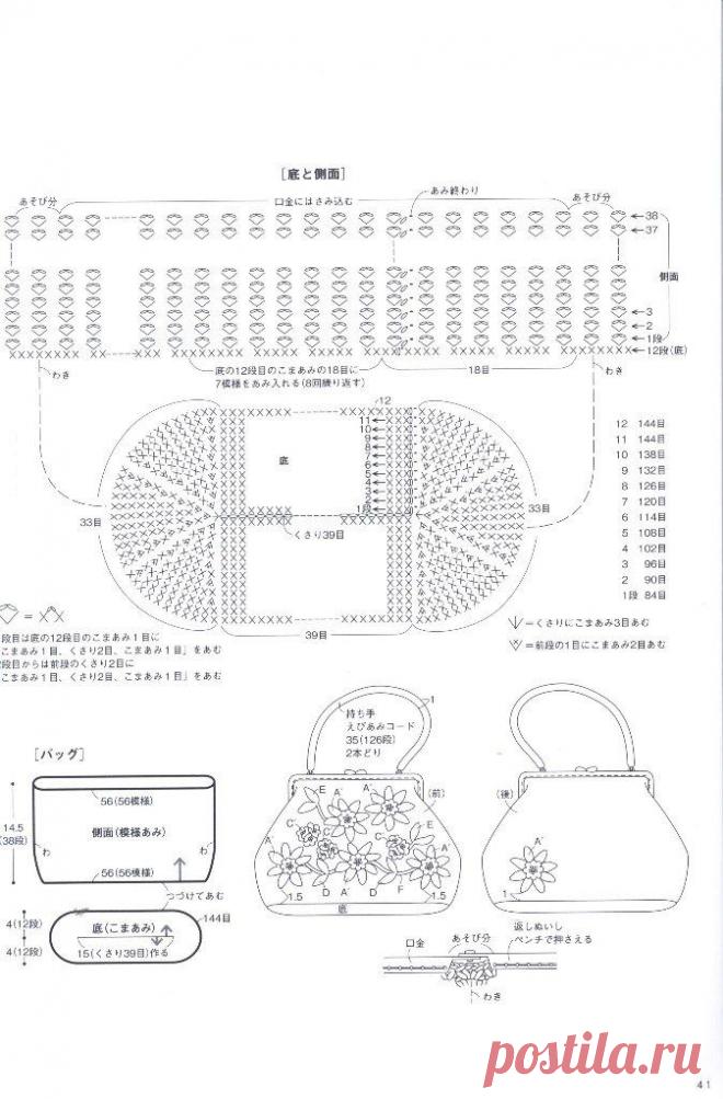 Hand-knitted cute bag - pouch 2015 | стр.41