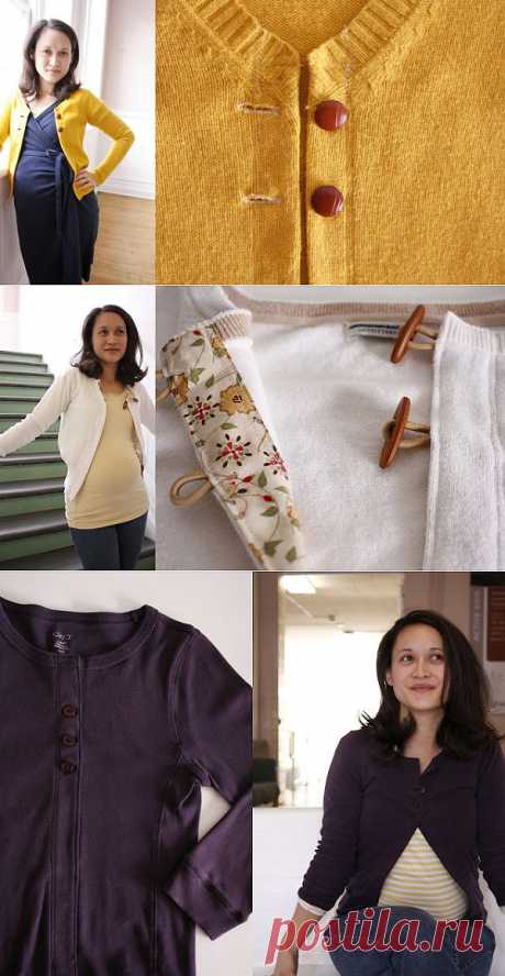 Переделка свитера для беременной (мастер-класс) / Будущие мамы / Модный сайт о стильной переделке одежды и интерьера