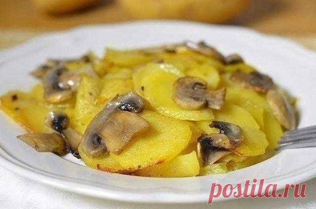 Новый вкусный рецепт приготовления картошки с грибами в сливках